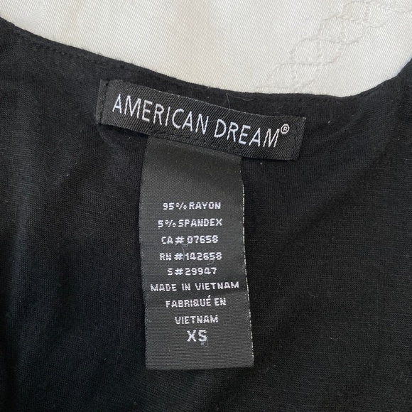 American Dream Women's‎ Black Sleek Sleeveless Mini Dress Size XS - Picture 4 of 9